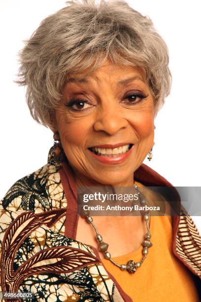 Portrait of American actress and Civil Rights activist Ruby Dee as she poses against a white background, New York, September 4, 2010.