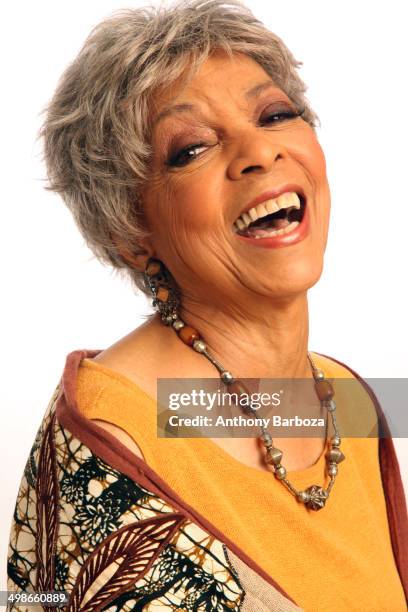 Portrait of American actress and Civil Rights activist Ruby Dee as she poses against a white background, New York, September 4, 2010.