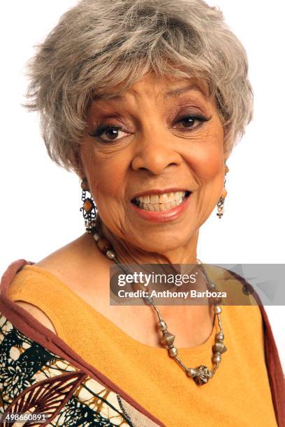 Portrait of American actress and Civil Rights activist Ruby Dee as she poses against a white background, New York, September 4, 2010.