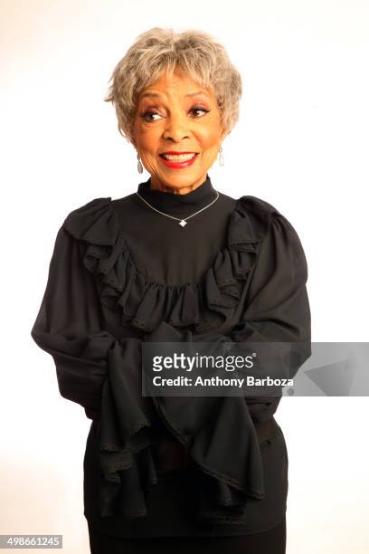 Portrait of American actress and Civil Rights activist Ruby Dee as she poses against a white background, New York, September 4, 2010.