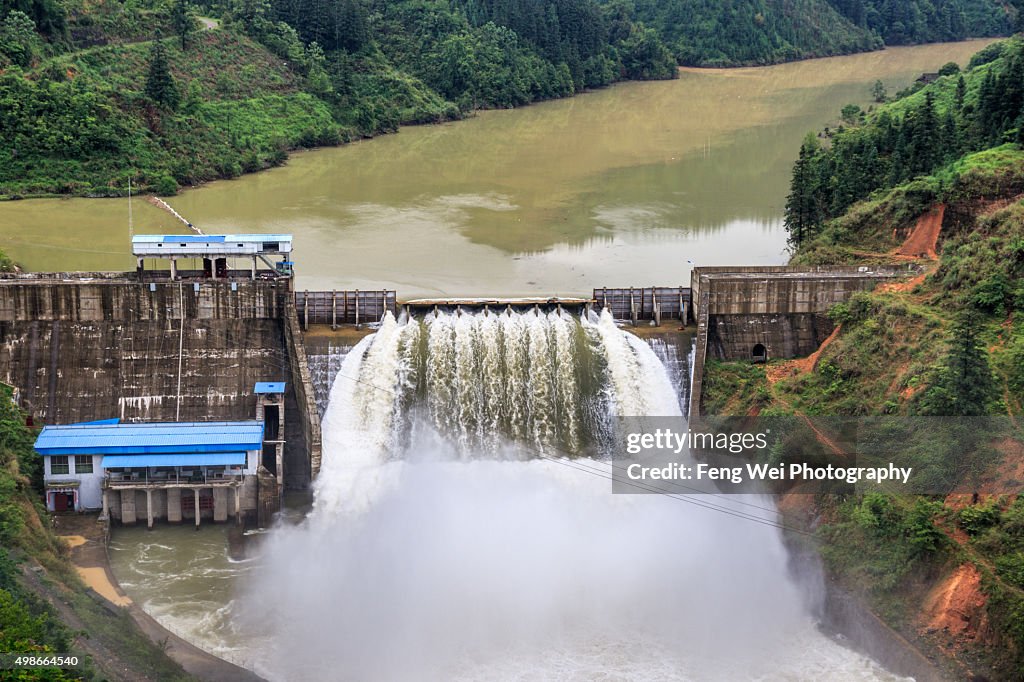 Hydropower Station, Pingzheng River, Guizhou China