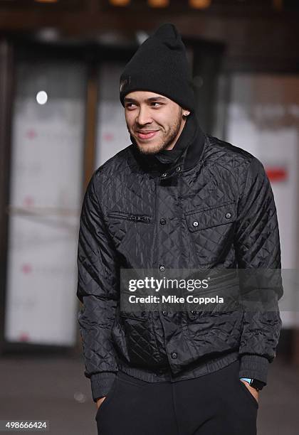 Singer Prince Royce performs at the 89th Annual Macy's Thanksgiving Day Parade Rehearsals - Day 2 on November 24, 2015 in New York City.