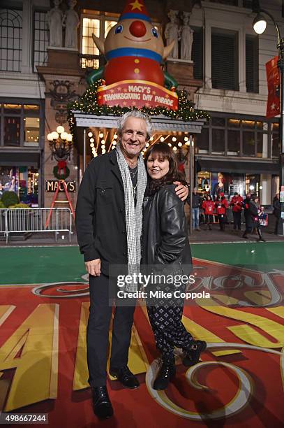 Neil Giraldo and Pat Benatar perform at the 89th Annual Macy's Thanksgiving Day Parade Rehearsals - Day 2 on November 24, 2015 in New York City.