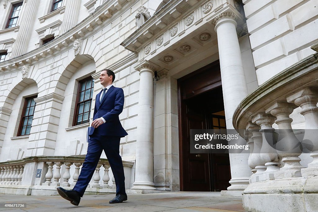 U.K. Chancellor Of The Exchequer George Osborne Presents The Autumn Statement