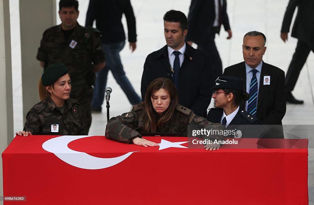 Funeral held for martyred policeman Umut Tuncay in Ankara