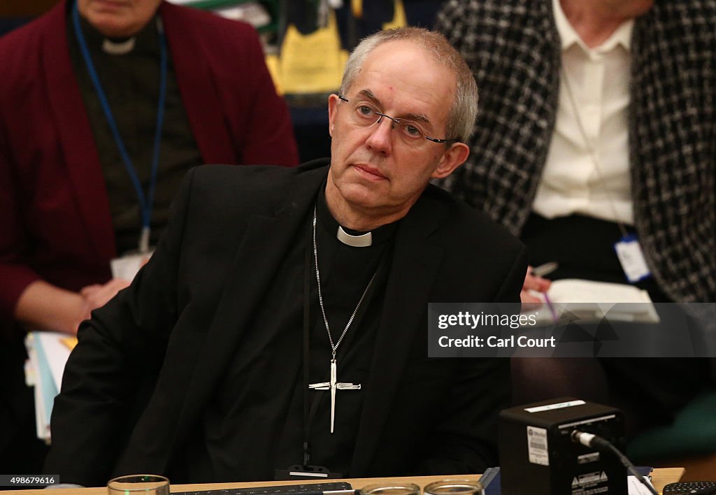General Synod Of The Church Of England Meets In London