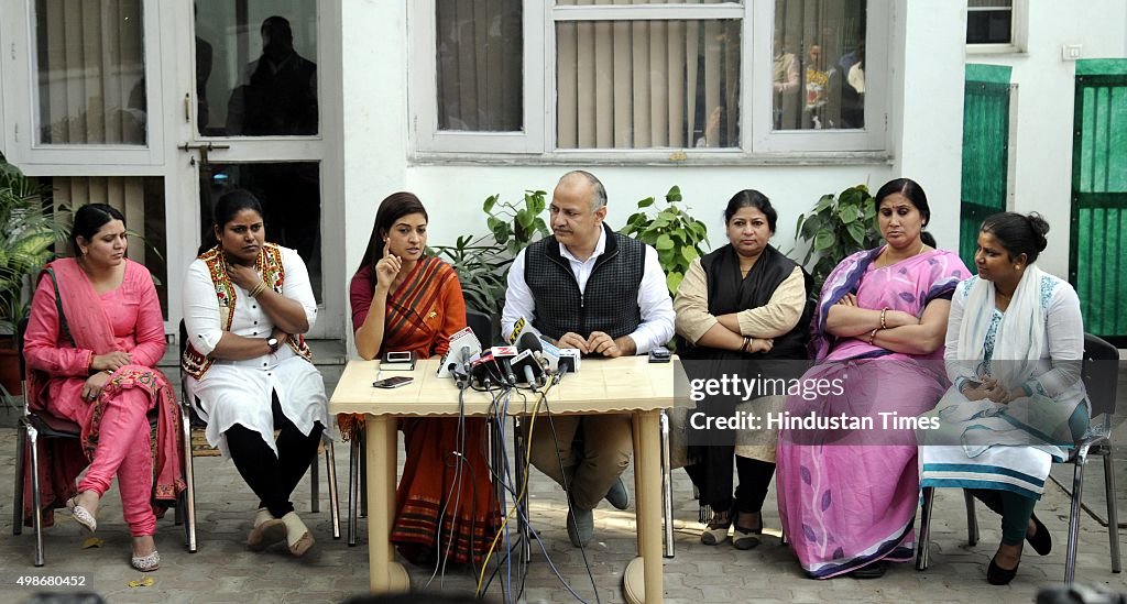 AAP Press Conference On The Issue Of BJP MLA OP Sharma, Demands Resignation