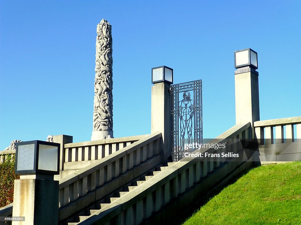 At the Vigeland park, Oslo