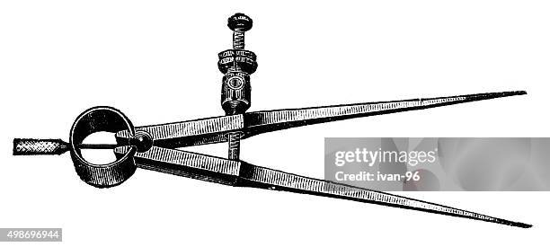 ilustraciones, imágenes clip art, dibujos animados e iconos de stock de edificios/ingeniería compass - radio hueso del brazo
