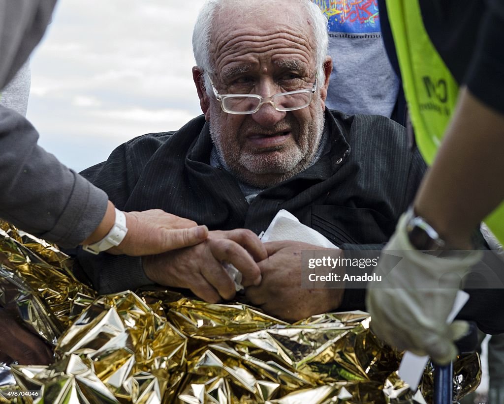 Refugees in Lesbos Island of Greece