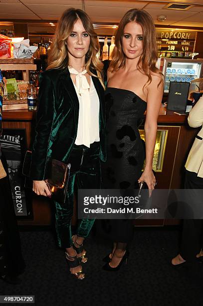 Jade Williams and Millie Mackintosh attends the screening of La Legende de La Palme d'Or at The Curzon Mayfair on November 25, 2015 in London,...