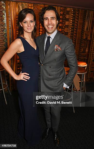 Charlotte Carroll and Diego Bivero-Volpe attend the screening of La Legende de La Palme d'Or at The Curzon Mayfair on November 25, 2015 in London,...