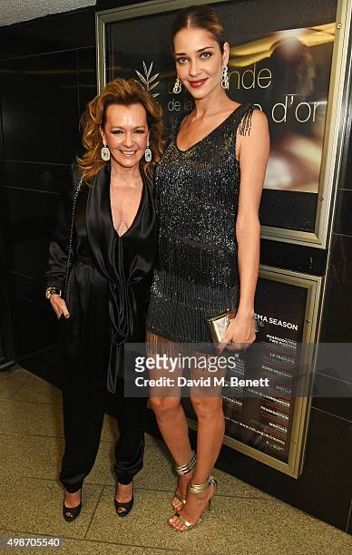 Caroline Scheufele and Ana Beatriz Barros attend the screening of La Legende de La Palme d'Or at The Curzon Mayfair on November 25, 2015 in London,...