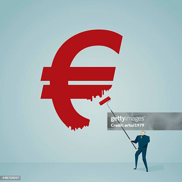currency symbol - professional painter wall stock illustrations