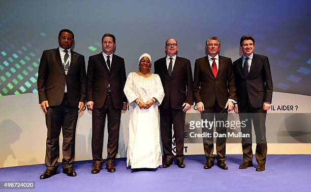 Daniel Ona Ondo, Primer Minister of Gabon, Alexander Zhukov, Deputy Prime Minister of Russia, Aminata Maiga Keita, First Lady of Mali, Prince Albert...