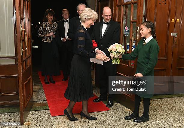 Birgitte, Duchess of Gloucester and Viscount Crichton attend the House of Commons v House of Lords Speedo Charity Swim Gala Dinner at Porchester Hall...