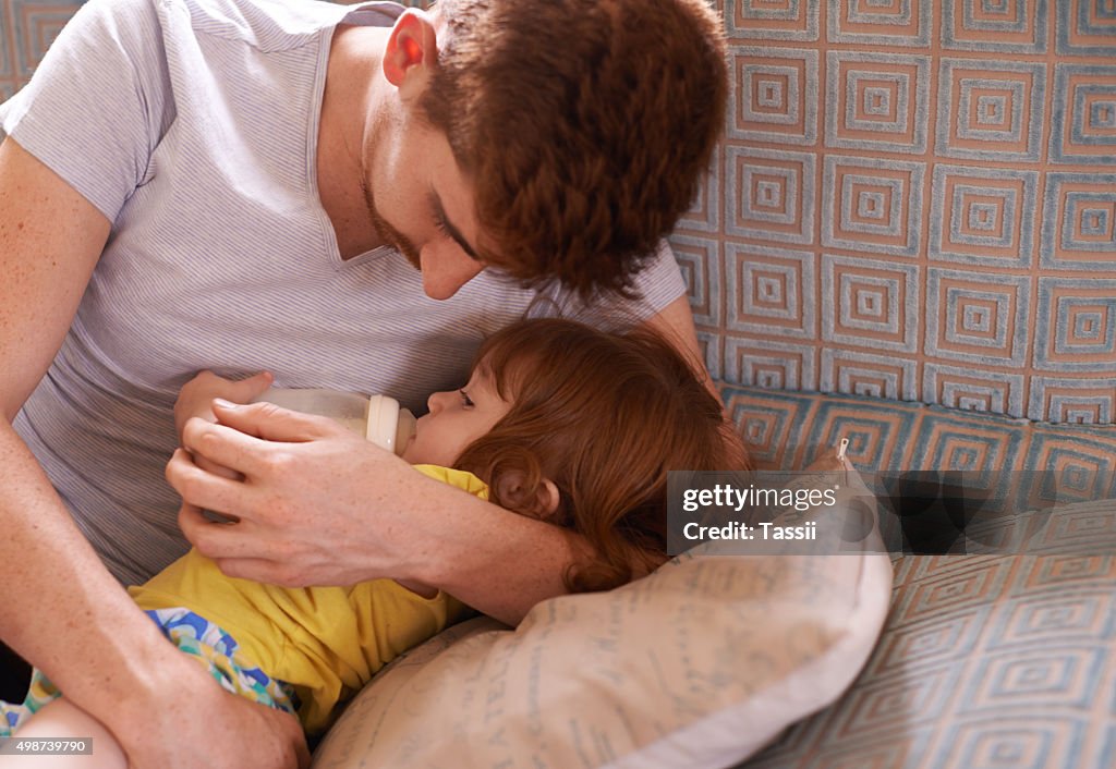 Safe in daddy’s arms