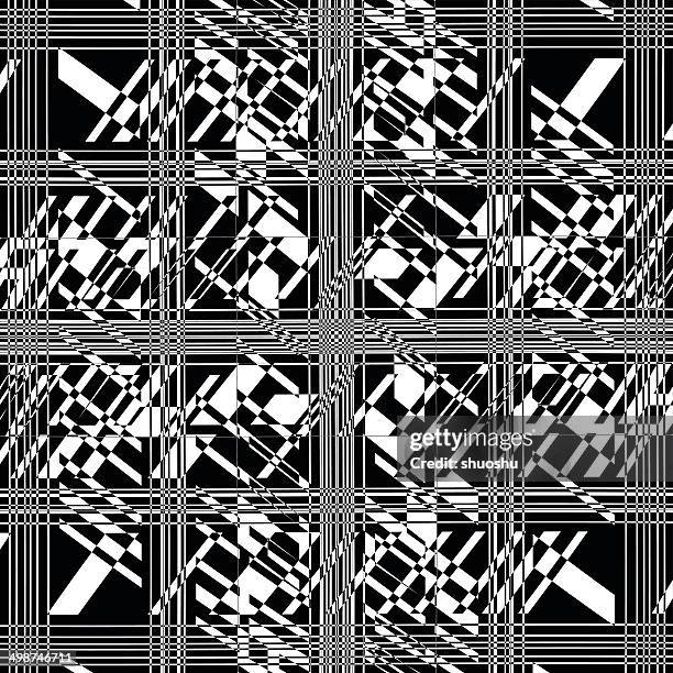 abstract black and white stripe pattern background - power grid background stock illustrations