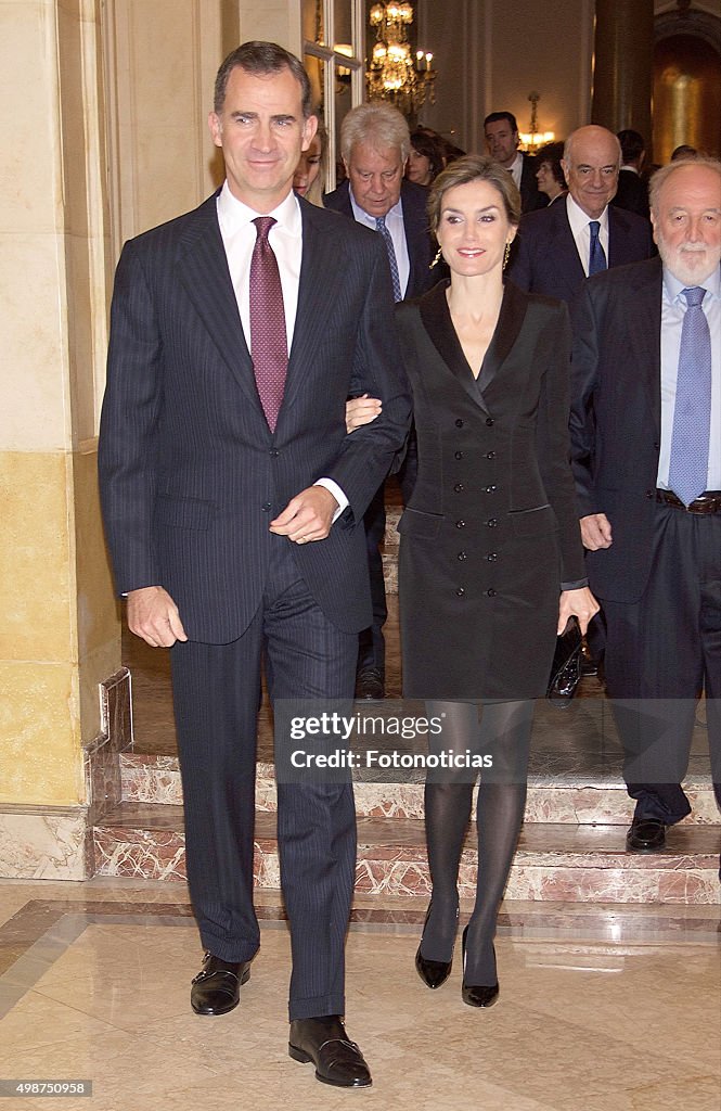 Spanish Royals Attend 'Francisco Cerecedo' Awards