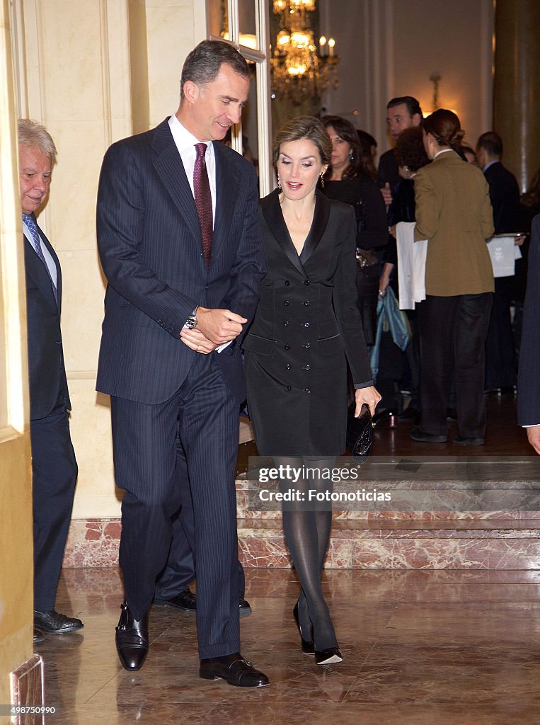 Spanish Royals Attend 'Francisco Cerecedo' Awards