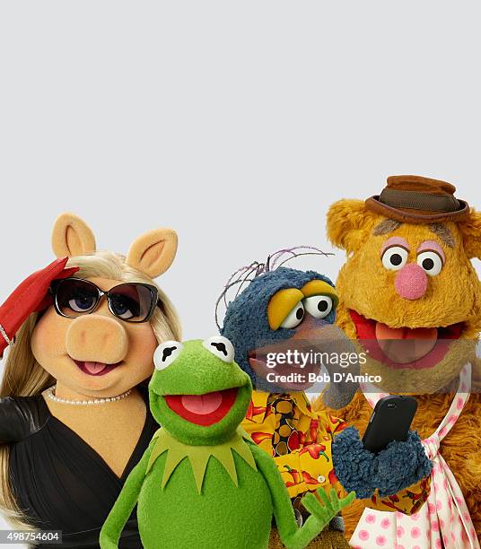 Walt Disney Television via Getty Images's "The Muppets" stars Miss Piggy, Kermit the Frog, The Great Gonzo and Fozzie Bear.