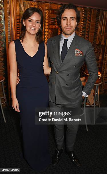 Charlotte Carroll and Diego Bivero-Volpe attend the screening of La Legende de La Palme d'Or at The Curzon Mayfair on November 25, 2015 in London,...