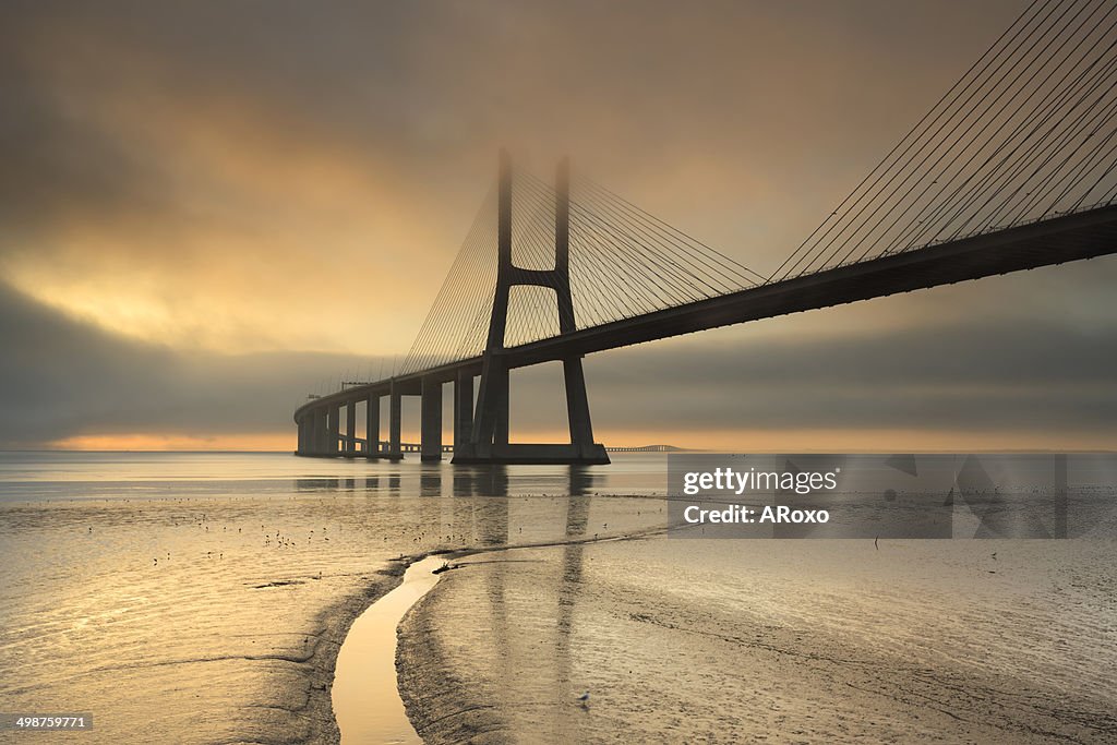 Vasco da Gama Bridge in Lisbon