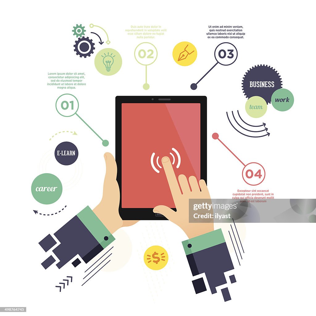 Example Graphic For Elearning Elearning Infographic High-Res Vector Graphic - Getty Images