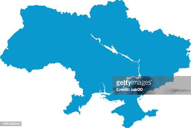 map of ukraine - country geographic area stock illustrations