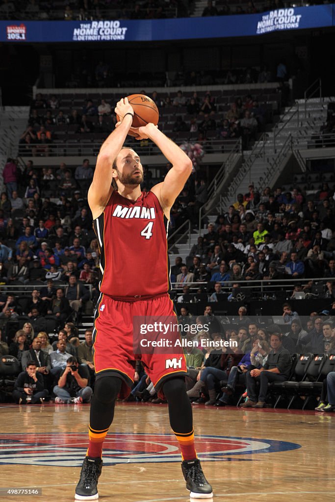 Miami Heat v Detroit Pistons