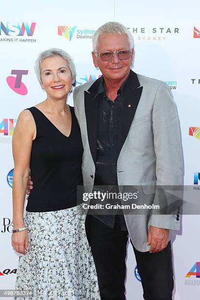 Iva Davies arrives for the 29th Annual ARIA Awards 2015 at The Star on November 26, 2015 in Sydney, Australia.