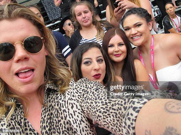 Conrad Sewell poses for a selfie at the 29th Annual ARIA Awards 2015 at The Star on November 26, 2015 in Sydney, Australia.