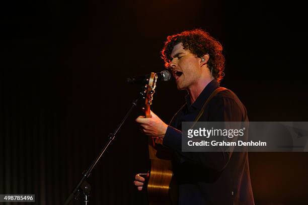 Vance Joy performs during the 29th Annual ARIA Awards 2015 at The Star on November 26, 2015 in Sydney, Australia.