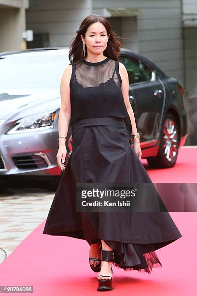 Designer Chitose Abe attends the VOGUE JAPAN Women of the Year at the Meguro Gajoen on November 26, 2015 in Tokyo, Japan.