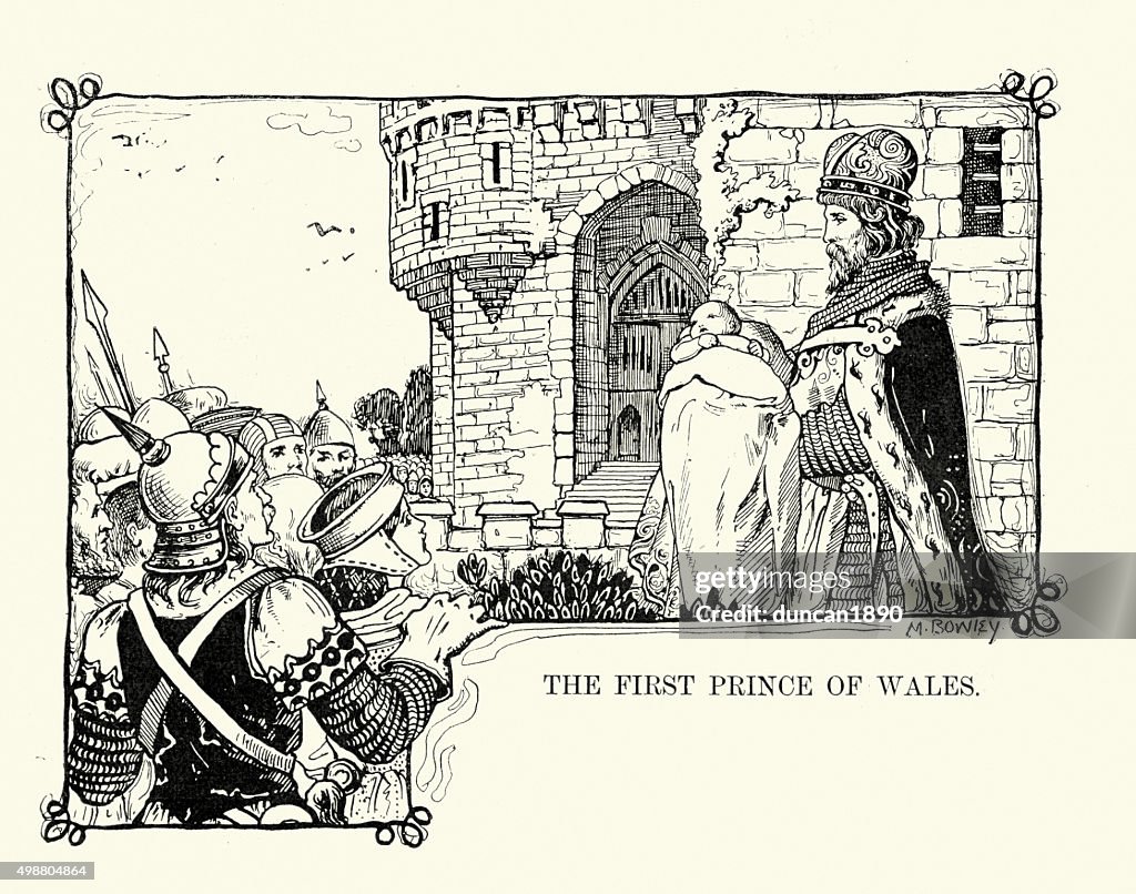 King Edward I presenting the Prince of Wales