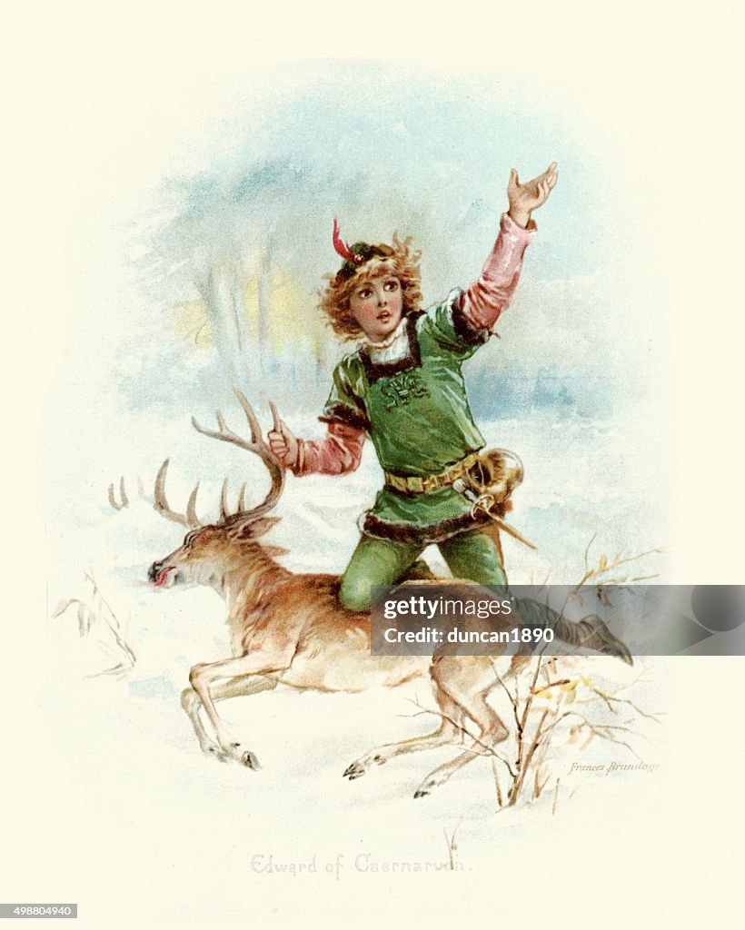 Prince Edward of Caernarfon and the Stag