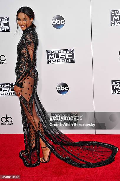 Singer Ciara arrives at the 2015 American Music Awards at Microsoft Theater on November 22, 2015 in Los Angeles, California.