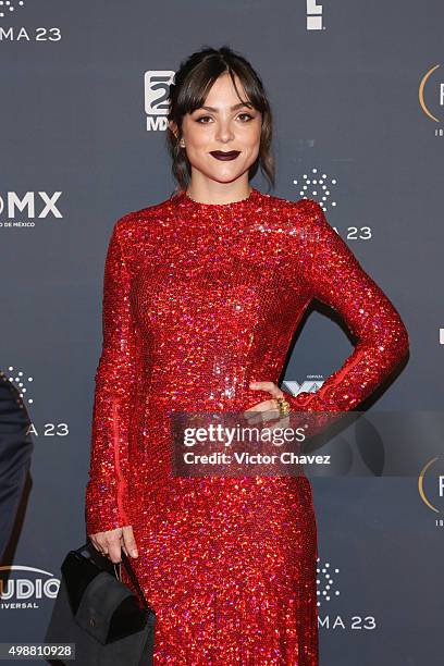 Paulina Davila attends Premio Iberoamericano de Cine Fenix 2015 at Teatro de La Ciudad on November 25, 2015 in Mexico City, Mexico.