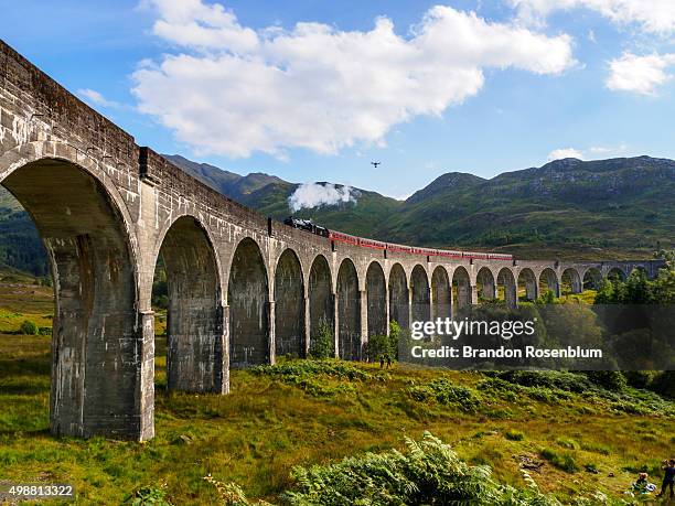 glenfinnan viaduct - glenfinnan viaduct stockfoto's en -beelden