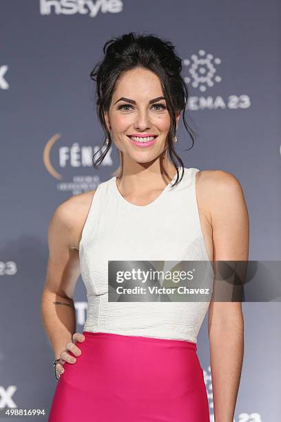 Barbara Mori attends the Premio Iberoamericano de Cine Fenix 2015 at Teatro de La Ciudad on November 25, 2015 in Mexico City, Mexico.