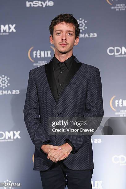 Nahuel Perez attends the Premio Iberoamericano de Cine Fenix 2015 at Teatro de La Ciudad on November 25, 2015 in Mexico City, Mexico.