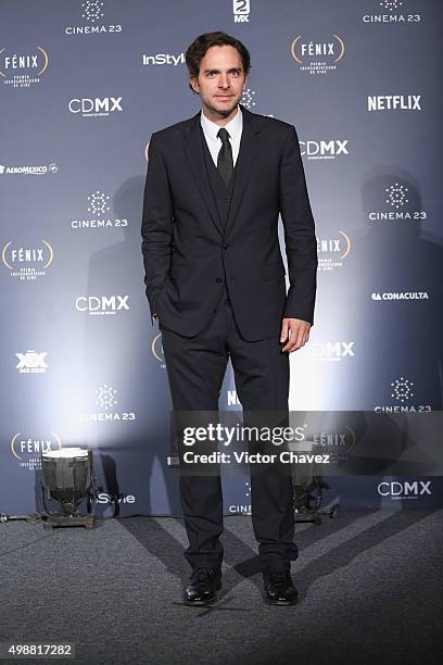 Manolo Cardona attends the Premio Iberoamericano de Cine Fenix 2015 at Teatro de La Ciudad on November 25, 2015 in Mexico City, Mexico.