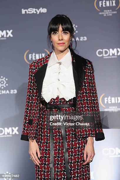 Cecilia Suarez attends the Premio Iberoamericano de Cine Fenix 2015 at Teatro de La Ciudad on November 25, 2015 in Mexico City, Mexico.