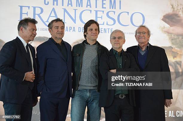 Mediaset Entertainment director, Alessandro Salem, producer, Pietro Valsecchi, Argentinian actor Rodrigo de la Serna, Italian director Daniele...