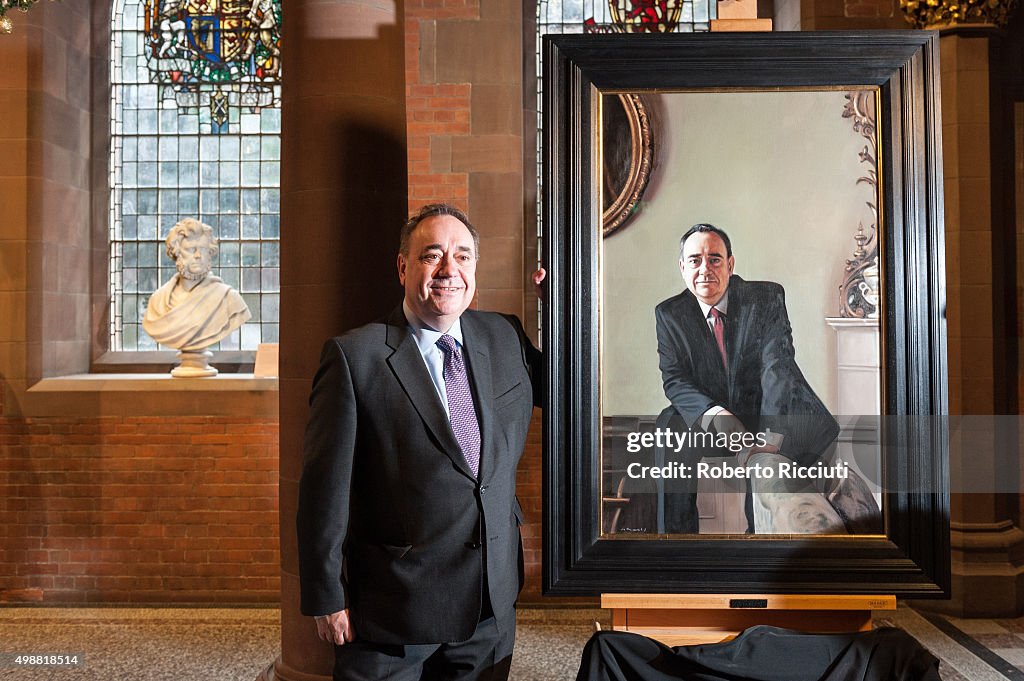 Alex Salmond Unveils His Portrait By Gerard M Burns