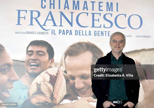 Director Daniele Luchetti attends a photocall for 'Call Me Francesco' at Cinema Adriano on November 26, 2015 in Rome, Italy.