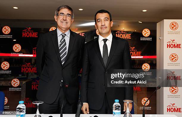 Jordi Bertomeu, Euroleague Basketball President CEO and Irfan Onal, Director General Of Promotion Ministry of Culture and Tourism of the Republic of...