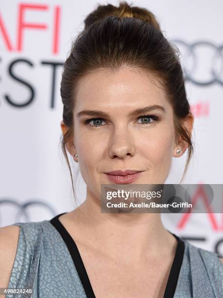 Actress Lily Rabe arrives at the AFI FEST 2015 Presented By Audi Closing Night Gala Premiere of Paramount Pictures' 'The Big Short' at TCL Chinese 6...