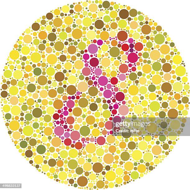 ilustrações, clipart, desenhos animados e ícones de daltonism teste - color blindness