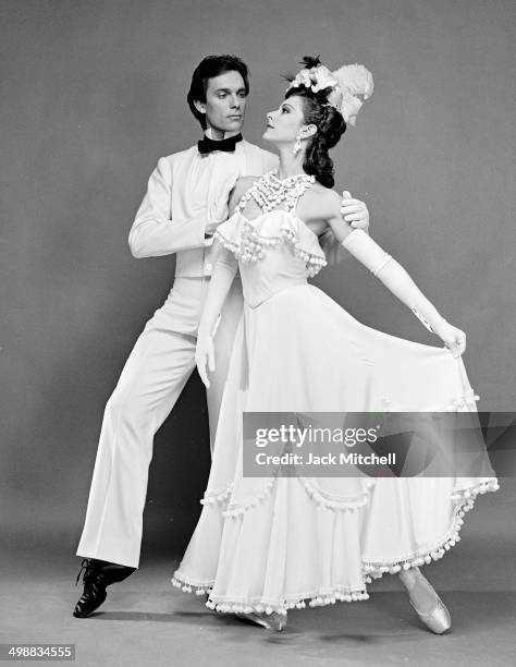 Ballet dancers Leslie Browne and John Meehan, both of the American Ballet Theater, perform in Antony Tudor's 'Dim Lustre,' 1985.